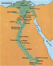 celá mapa Egypta